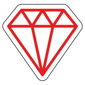 Diamond Sticker (Red)